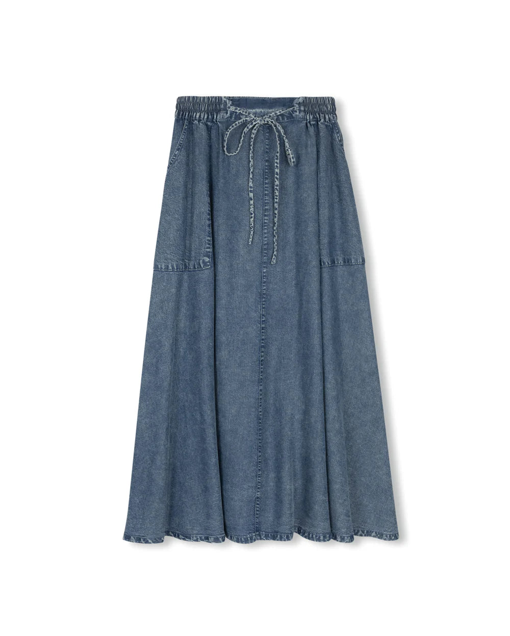 BELLE DRAWSTRING MIDI SKIRT