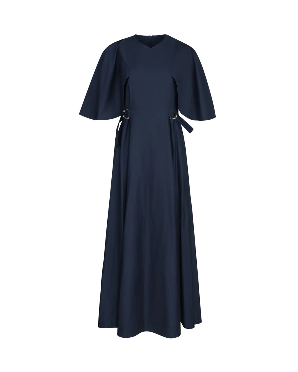 POPLIN CAPE SLEEVE DRESS