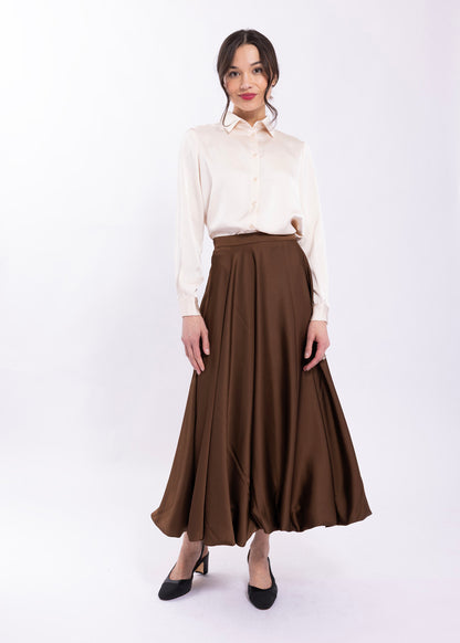 BUBBLE MIDI SKIRT
