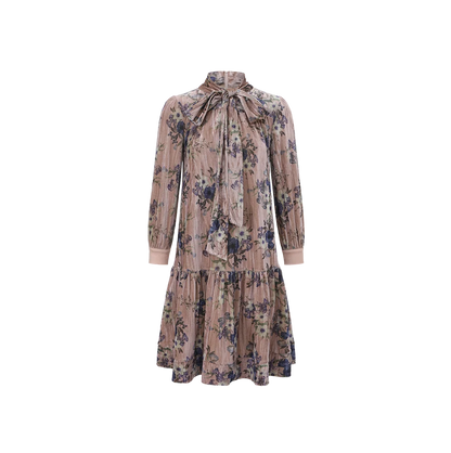 VELVET BOTTOM TIER DRESS