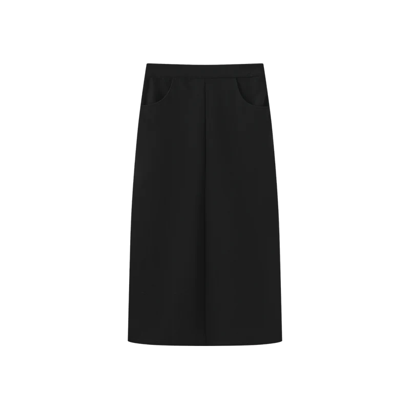 PONTI SIDE ZIPPER MAXI SKIRT