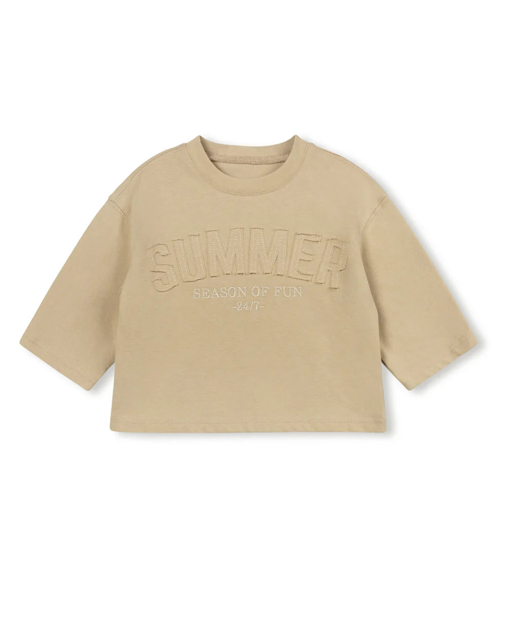 DONNY SELF FABRIC DETAILED TEE