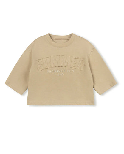 DONNY SELF FABRIC DETAILED TEE