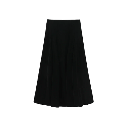 VELVET OPEN PANELED SKIRT