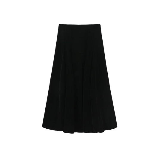 VELVET OPEN PANELED SKIRT