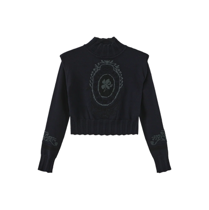 CREST KNIT TURTLENECK SWEATER