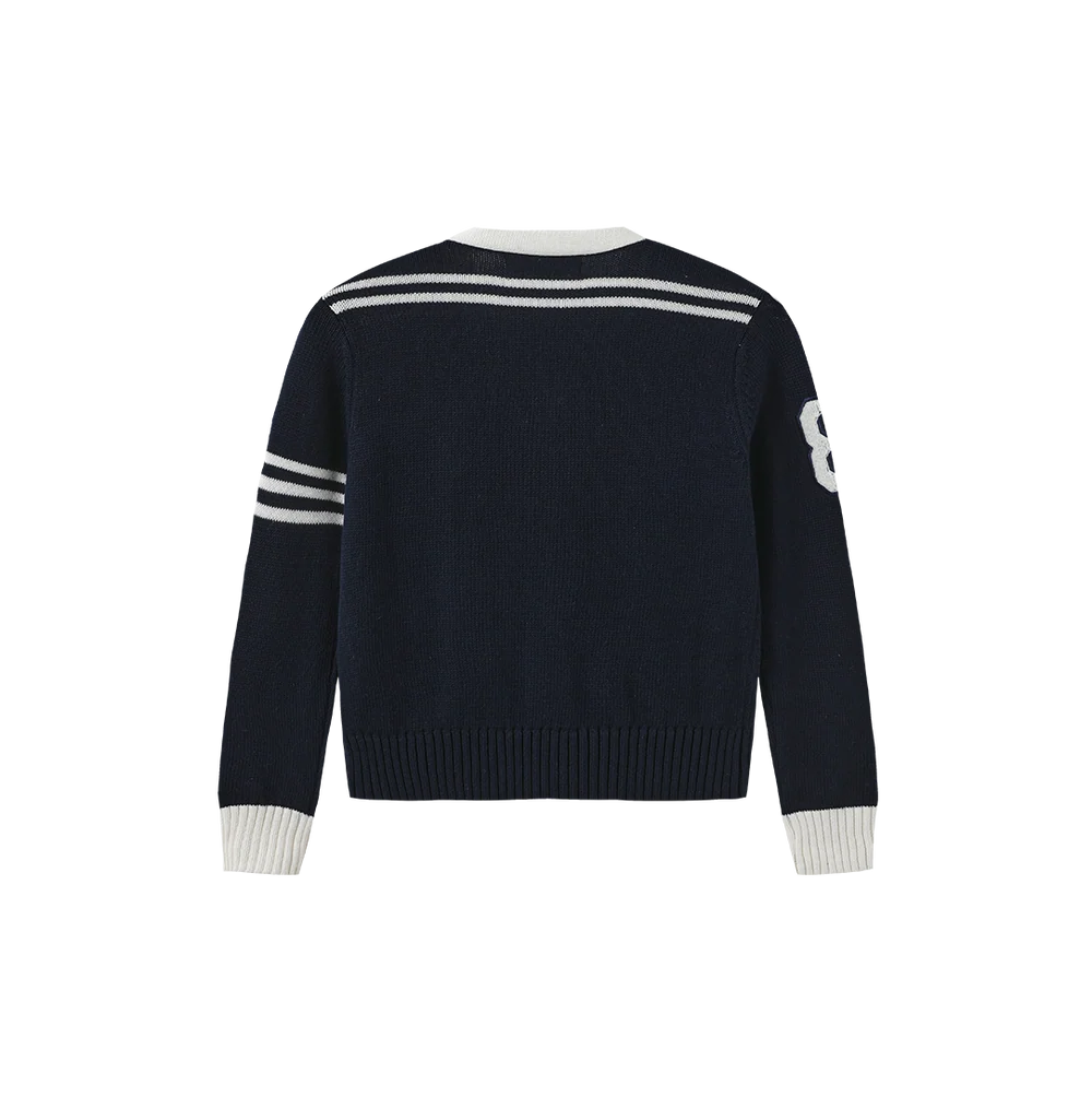 PATCH DETAIL KNIT CARDIGAN