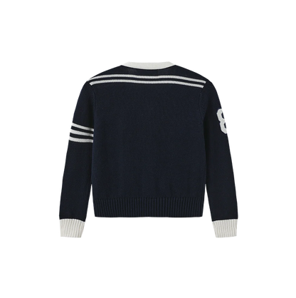 PATCH DETAIL KNIT CARDIGAN