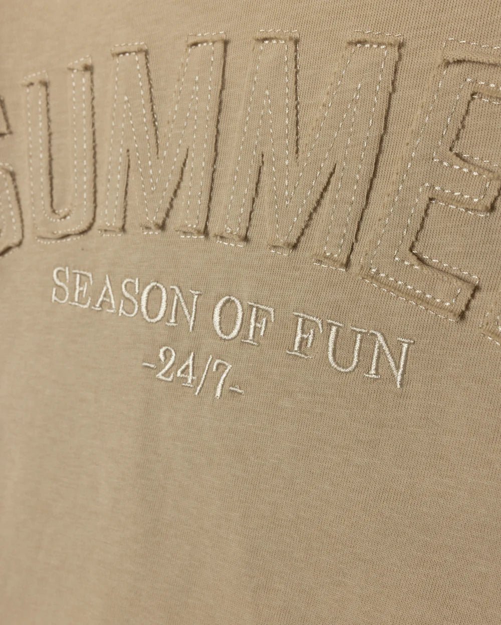 DONNY SELF FABRIC DETAILED TEE
