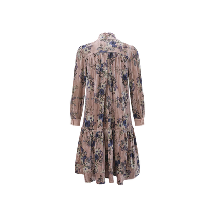 VELVET BOTTOM TIER DRESS