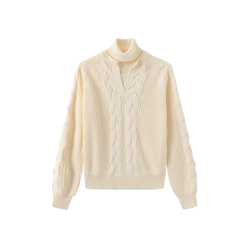 TONE ON TONE SWEATER TURTLENECK