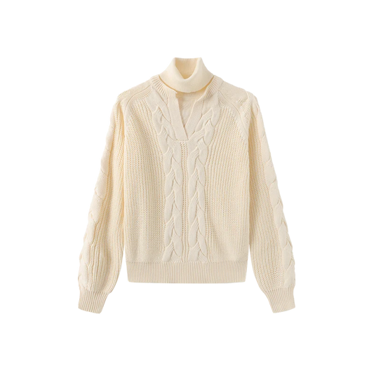 TONE ON TONE SWEATER TURTLENECK