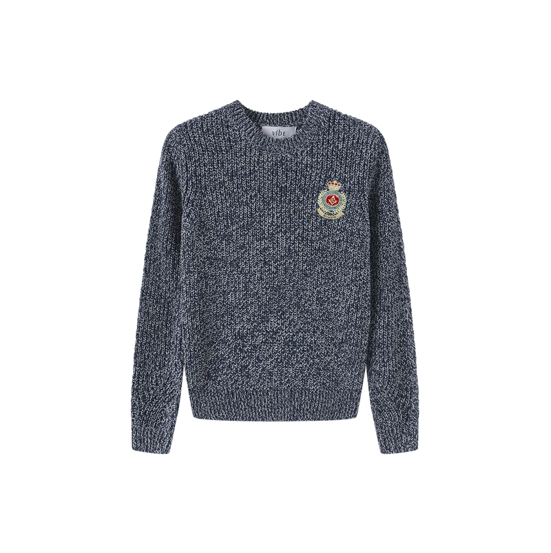 MARLED BIG PATCH KNIT SWEATER