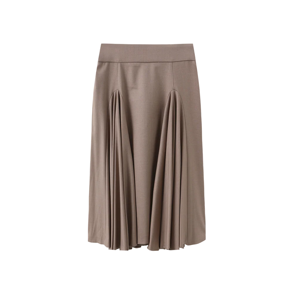 WANE WOOL OPEN PANEL SKIRT