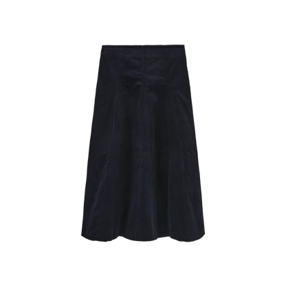 CORDUROY PANEL MIDI SKIRT