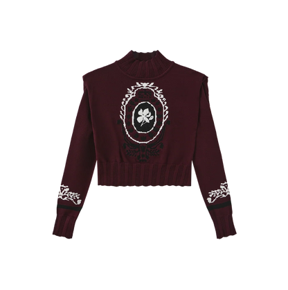 CREST KNIT TURTLENECK SWEATER