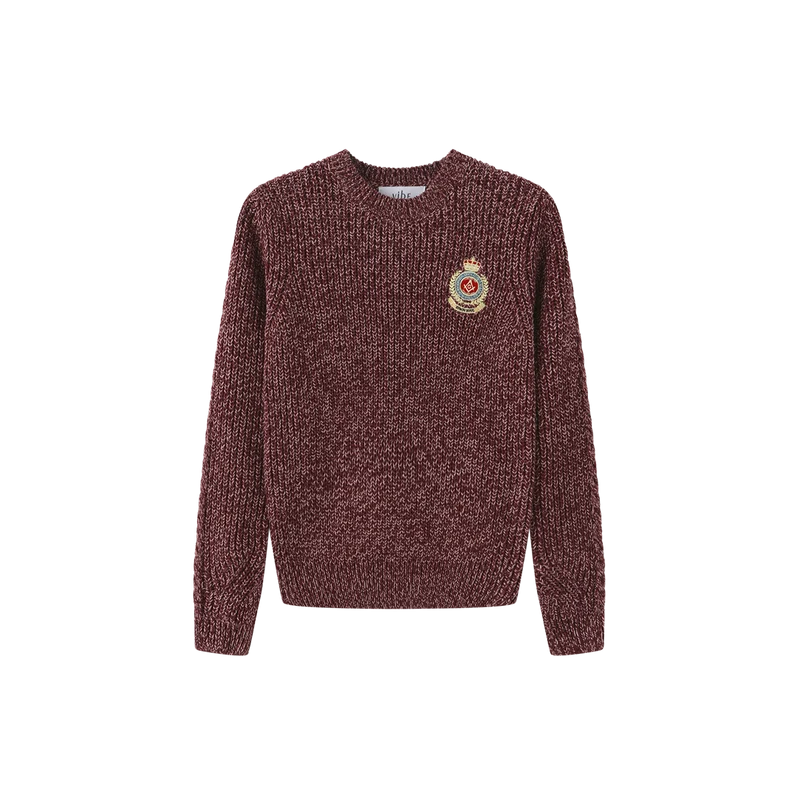 MARLED BIG PATCH KNIT SWEATER