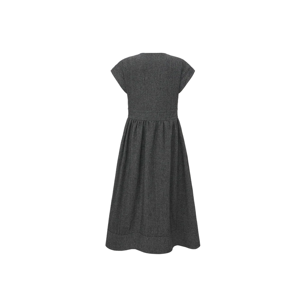 OFF SHOULDER ZIPPER MIDI JUMPER