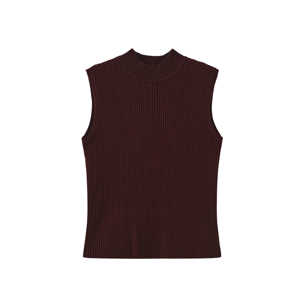 THICK RIBBED KNIT TANK