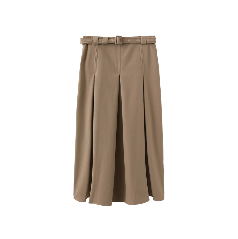 MICA WOOL MIDI SKIRT