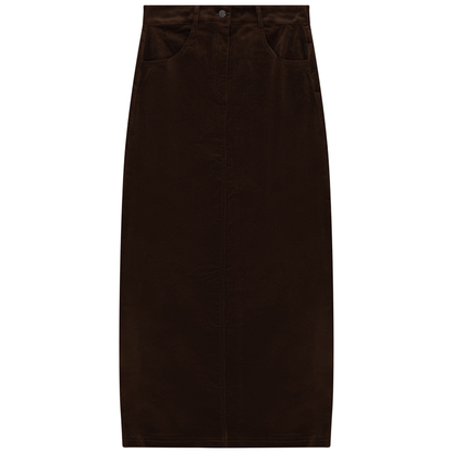 CORDUROY A LINE SKIRT