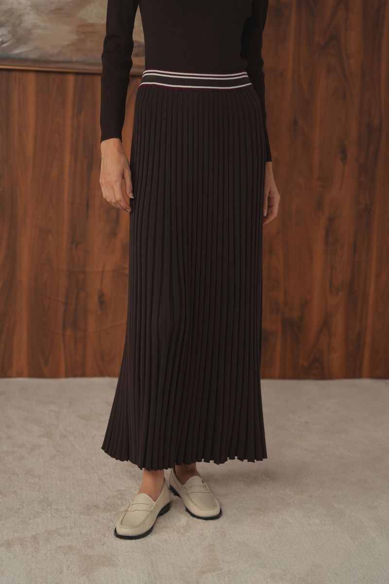 POINT LUXE PLEATED SKIRT