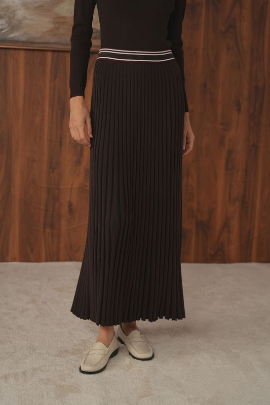 POINT LUXE PLEATED SKIRT