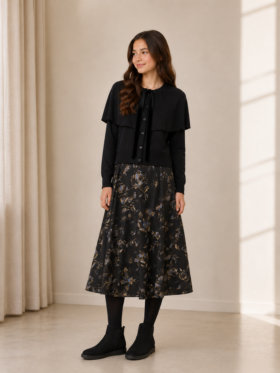 CAPE KNIT CARDIGAN