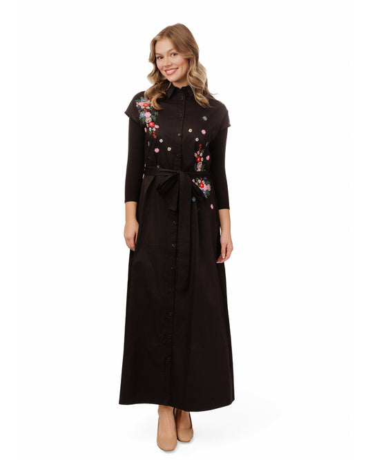 JUMPER WITH FLORAL EMBROIDERY