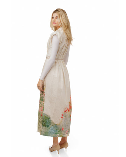 IVORY JUMPER WITH FLORAL PRINT