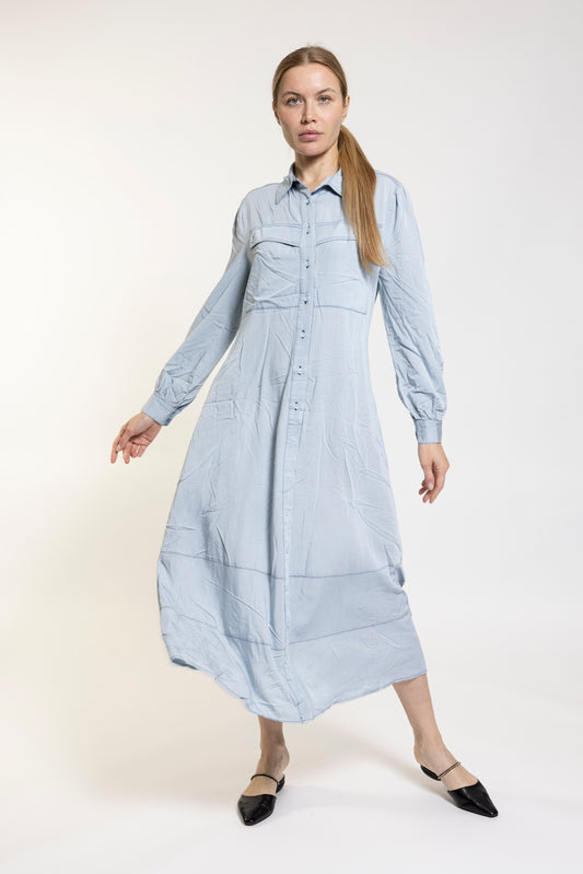 LIGHT BLUE DENIM DRESS