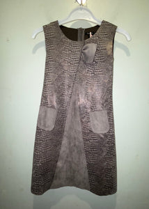 Grey Suede Dress