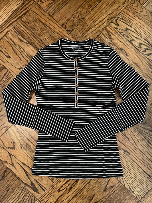 Striped Henley Tee