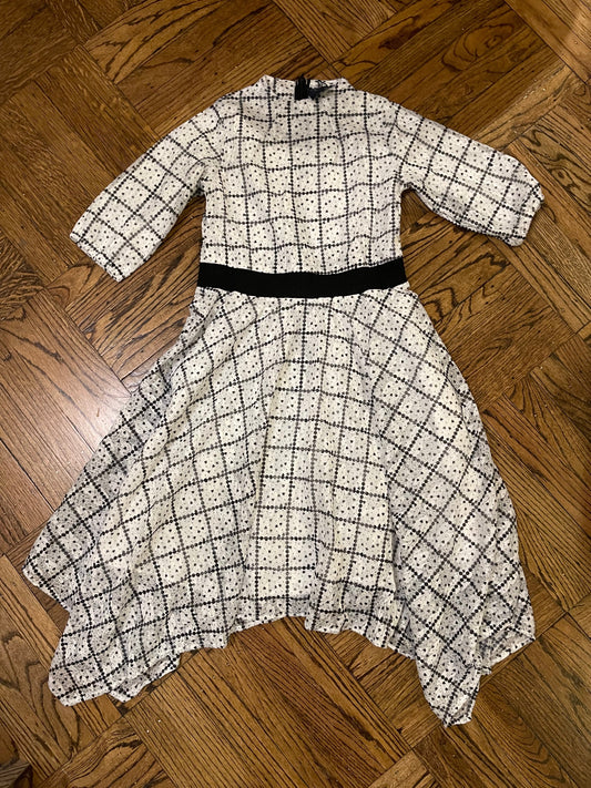 Black and White Heart Print Dress