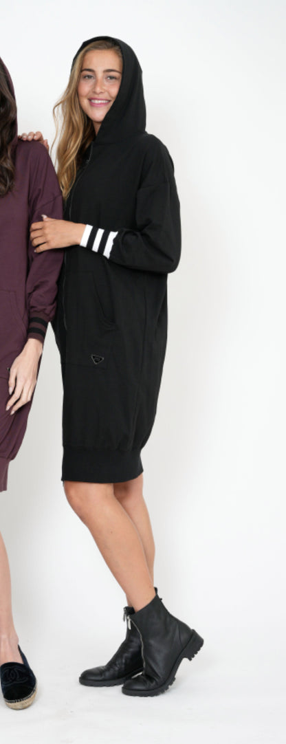 Zip Up Dress with Hoodie