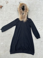Load image into Gallery viewer, Teen London Fur Hoodie Dress
