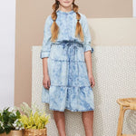 Load image into Gallery viewer, Denim Button Down Tiered Dress
