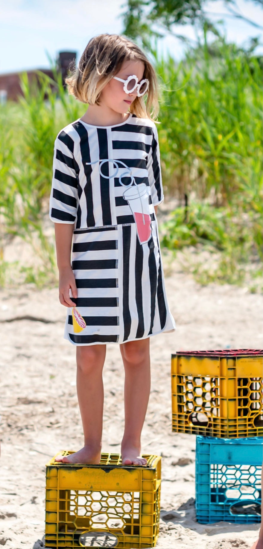 Lemonade color block dress
