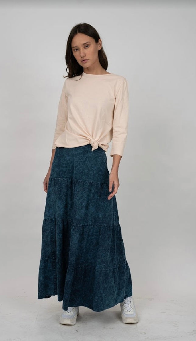 Tiered Mineral Skirt
