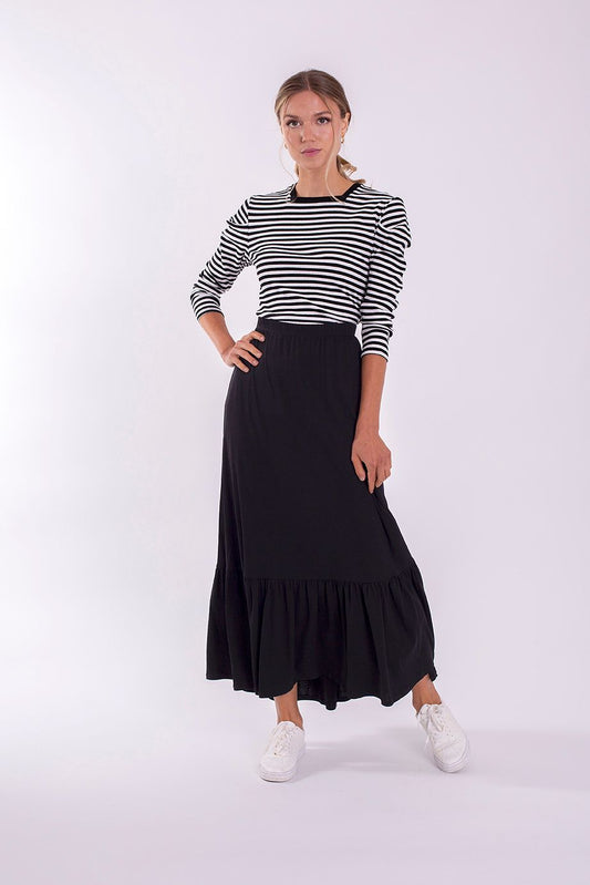 Striped Square Neck Tee