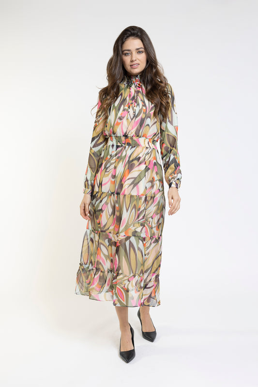 MULTI PRINT DRESS