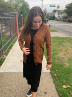 Load image into Gallery viewer, Thick Ribbed Button Skirt - Set

