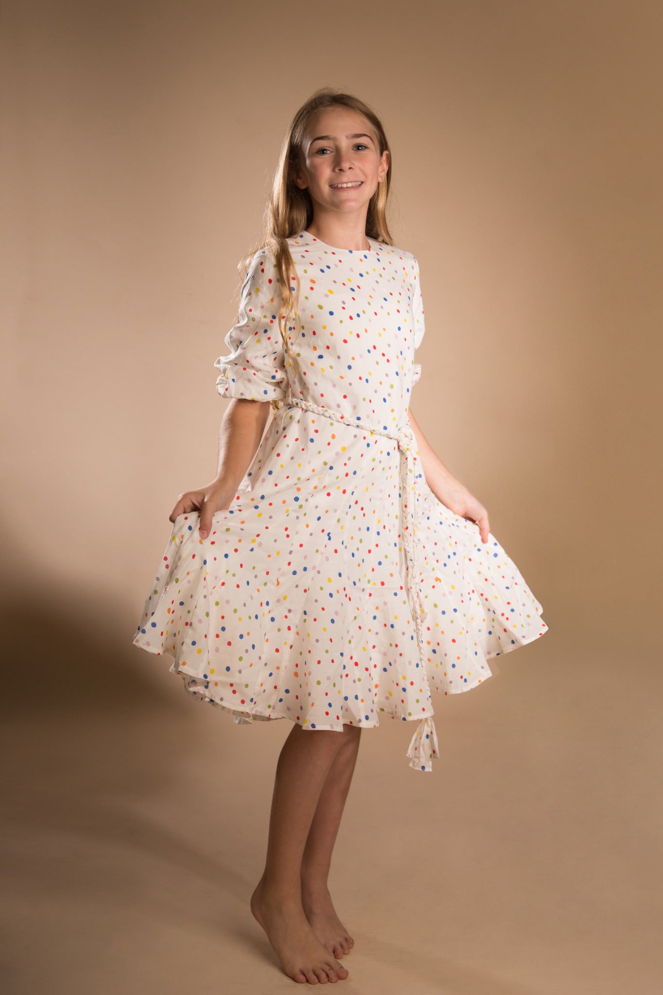 White Polka Dot Dress