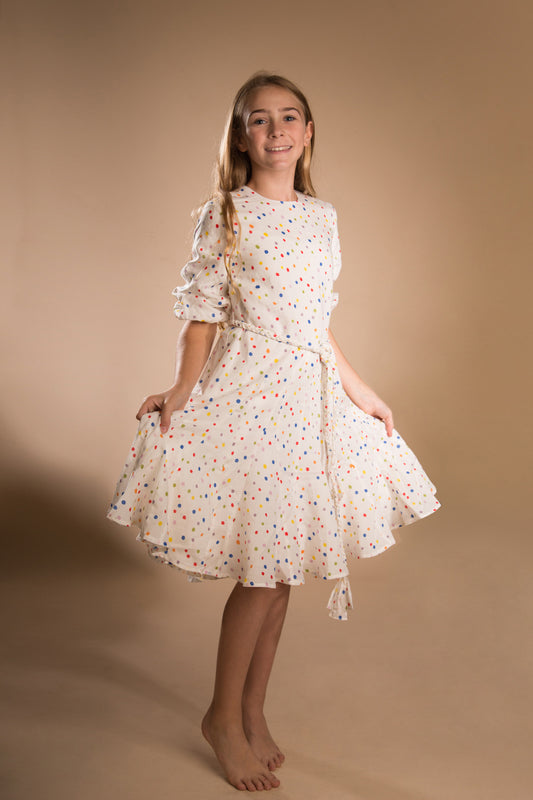 White Polka Dot Dress