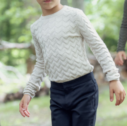 Textured Zig Zag Top