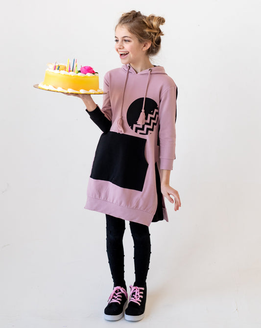 Half Circle Hoodie Dress