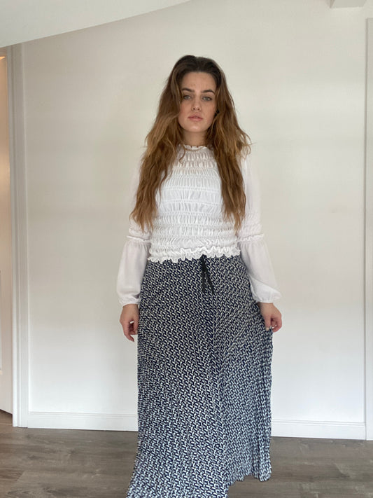 MIDI PLEATED SKIRT