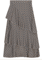 Load image into Gallery viewer, LADIES RUFFLE PRINT SKIRT
