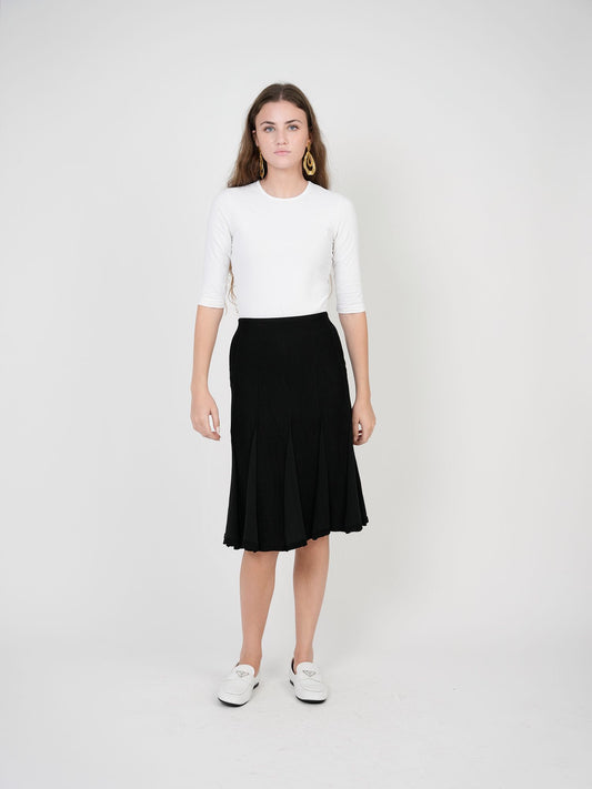 PANELED KNIT SKIRT