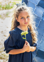 Load image into Gallery viewer, GIRLS DENIM TIERED DRESS
